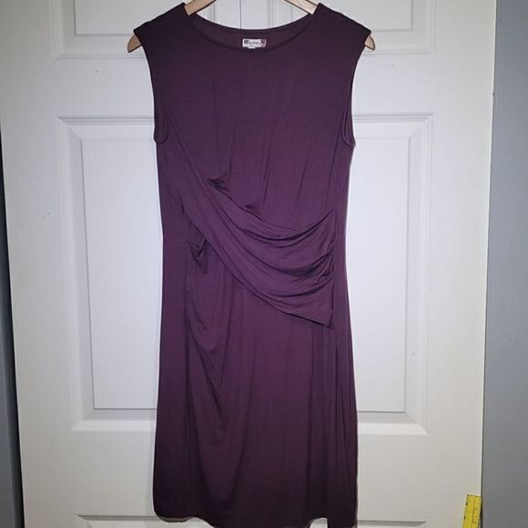 𝅺KUT FROM THE KLOTH Women's Petite‎ Mollee Knit Dress Sheath Purple - Picture 2 of 9